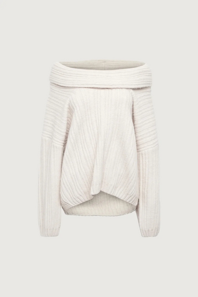 Noelle™ Off-Shoulder Strickpullover