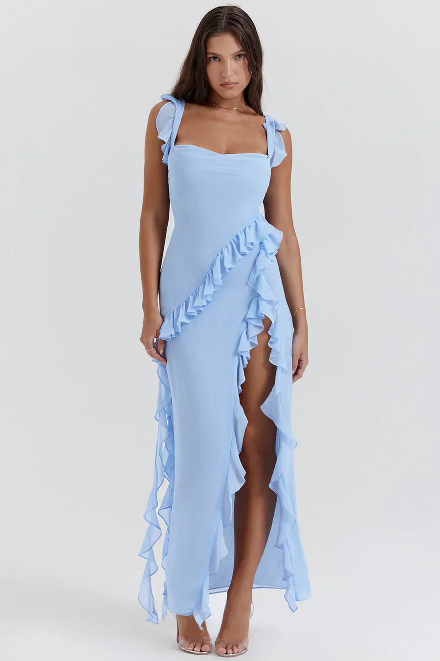 Arianna - Romantisches Maxikleid mit Rüschen
