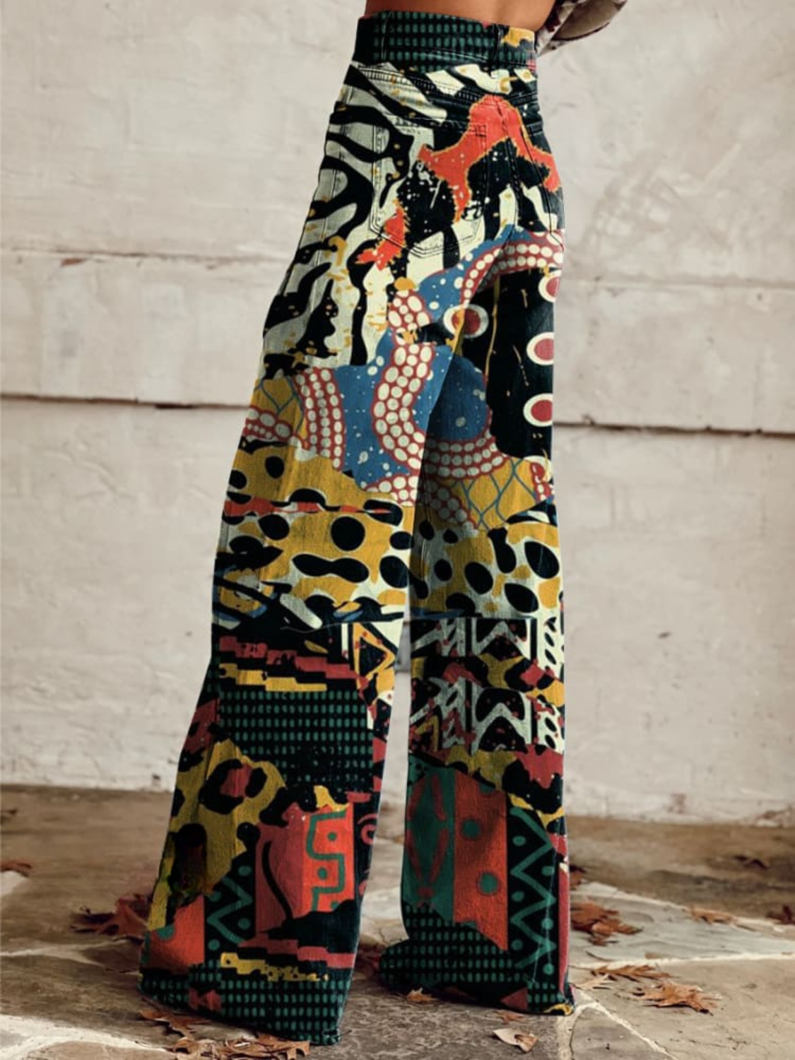 SANDRA | EKLECTIC ART WEITE BEIN JEANS