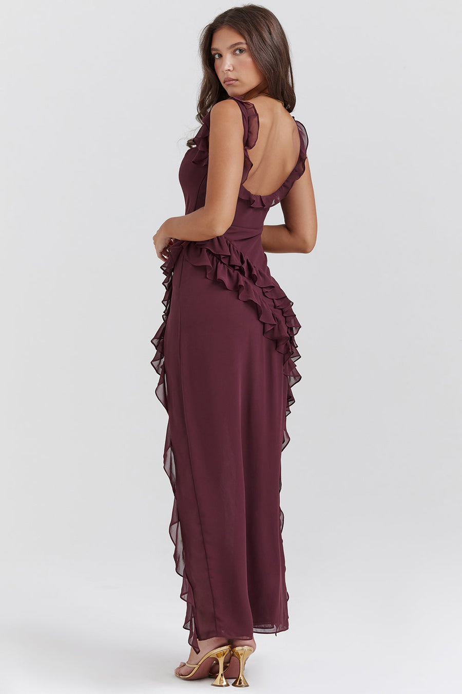 Arianna - Romantisches Maxikleid mit Rüschen