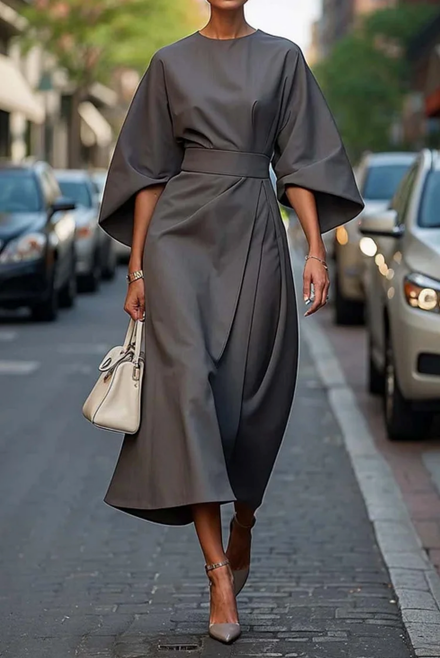 Sofia Kleid mit Gürtel