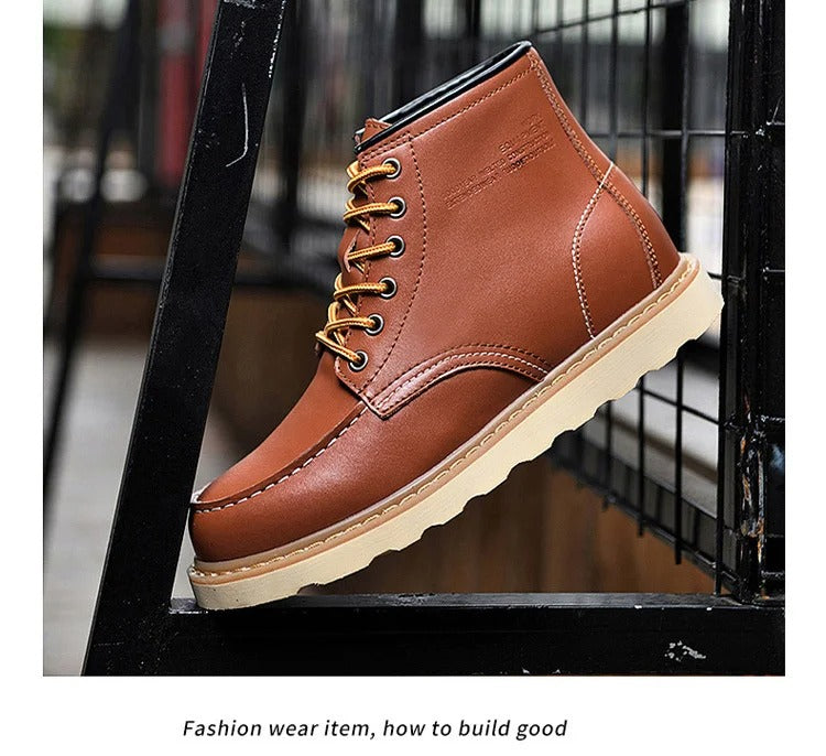 PAUL |  Stiefel mit Wollfutter +6CM +8CM +10CM