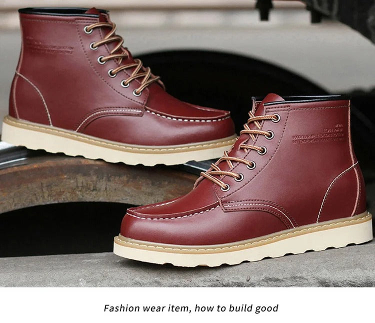 PAUL |  Stiefel mit Wollfutter +6CM +8CM +10CM
