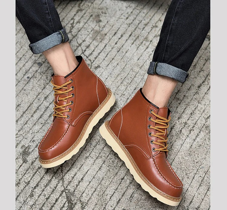 PAUL |  Stiefel mit Wollfutter +6CM +8CM +10CM