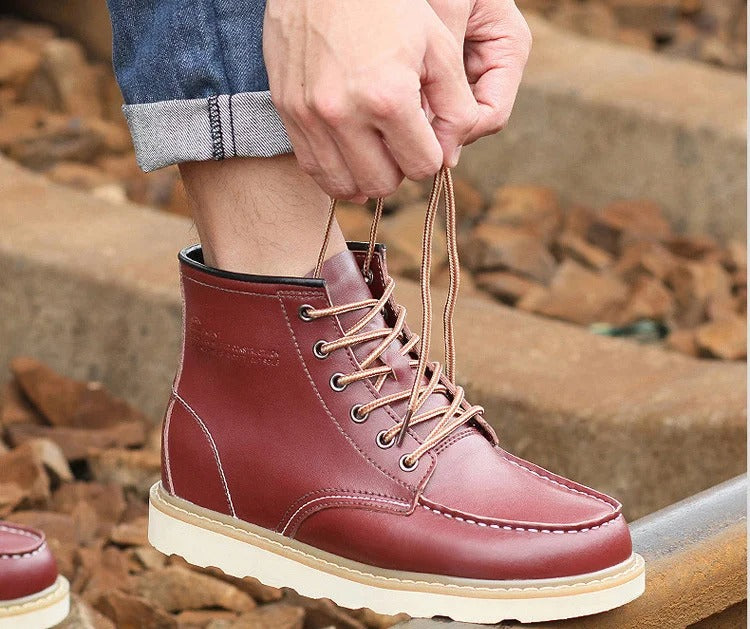 PAUL |  Stiefel mit Wollfutter +6CM +8CM +10CM