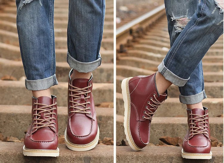 PAUL |  Stiefel mit Wollfutter +6CM +8CM +10CM