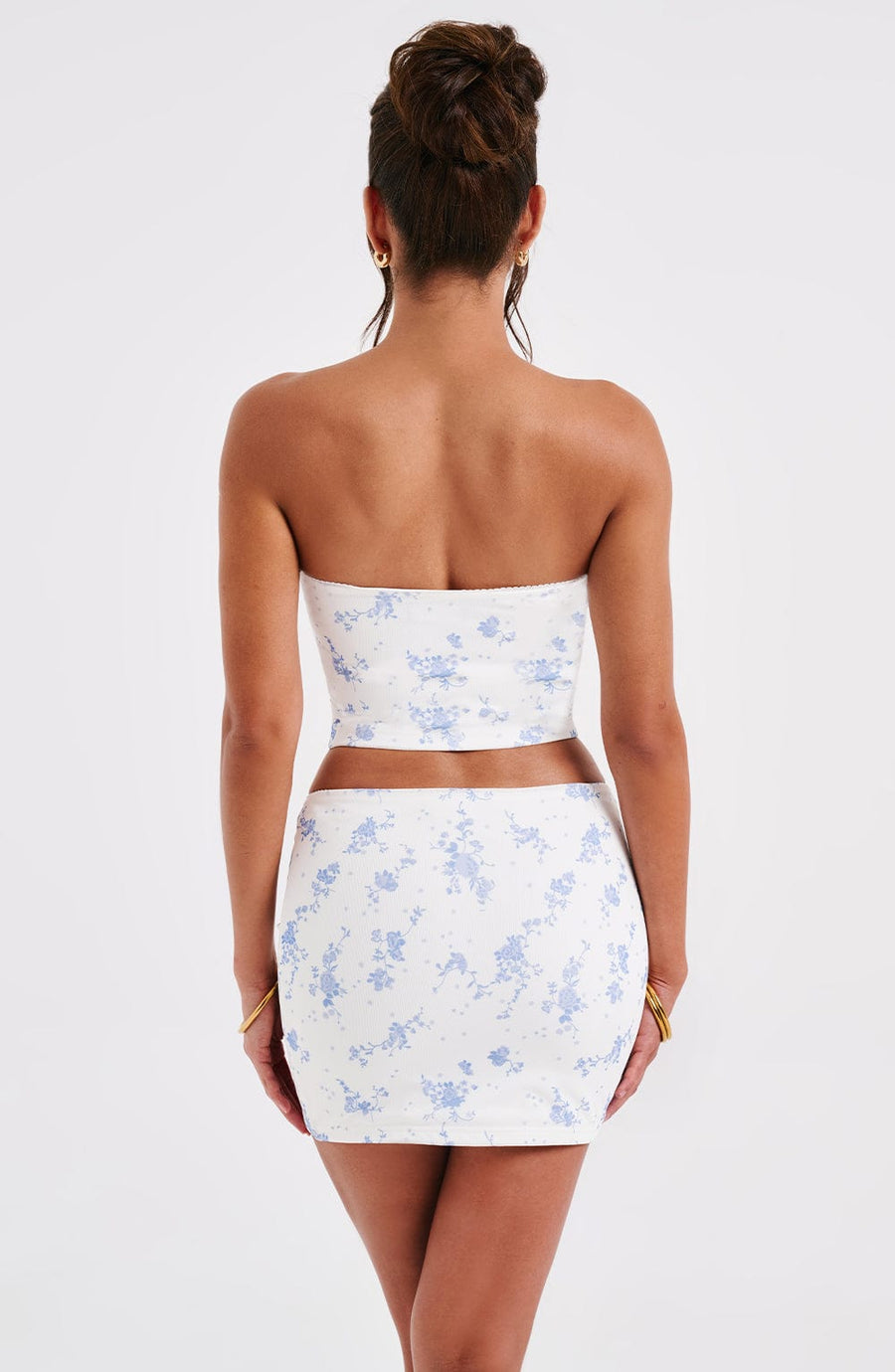Esmeralda Minirock - Ditsy-Druck in Blau