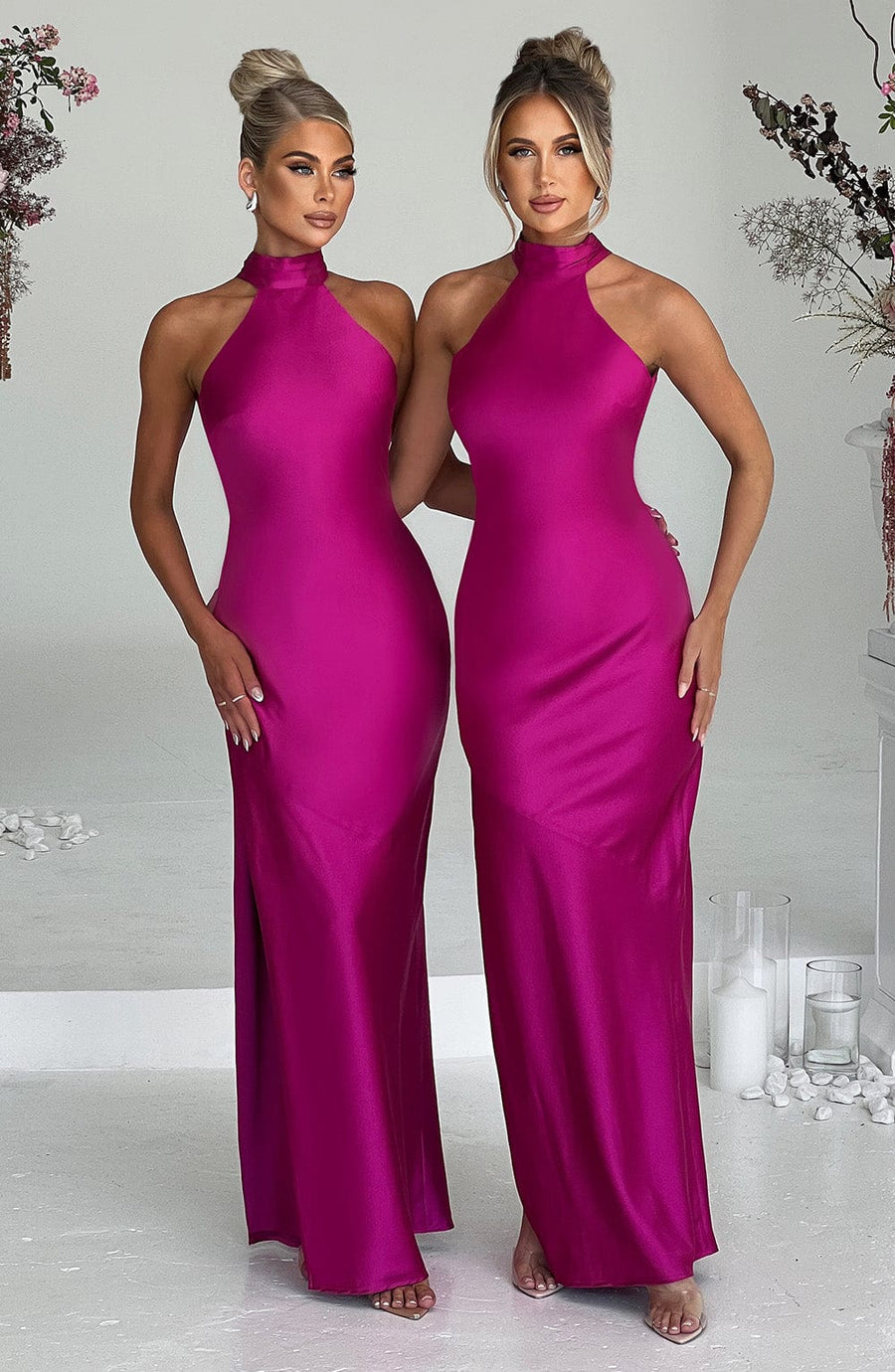 Etta Maxi Dress - Bright Pink